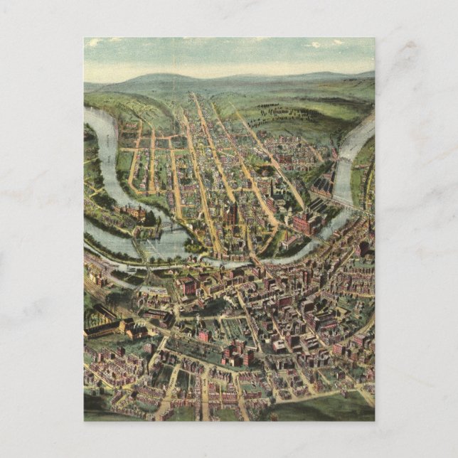 Carte picturale vintage de Cumberland MD (1906) (Devant)