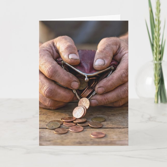 Carte Pièces de naissance dans un porte-monnaie (Devant)