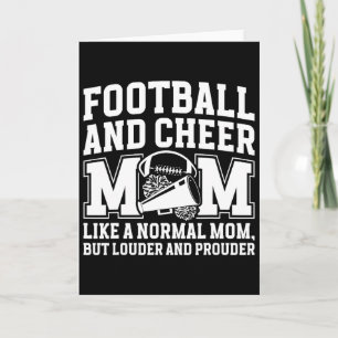 Carte Pied et pom-pom maman drôle de cheerleading et de