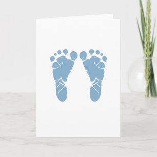 Carte Pieds bébé bleus