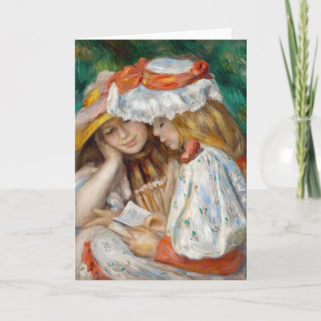 Carte Pierre-Auguste Renoir - Deux Filles Lecture (Devant)