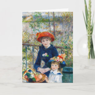 Carte Pierre-Auguste Renoir - Deux soeurs sur la terrass