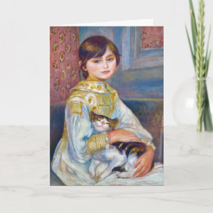 Carte Pierre-Auguste Renoir - Enfant au chat