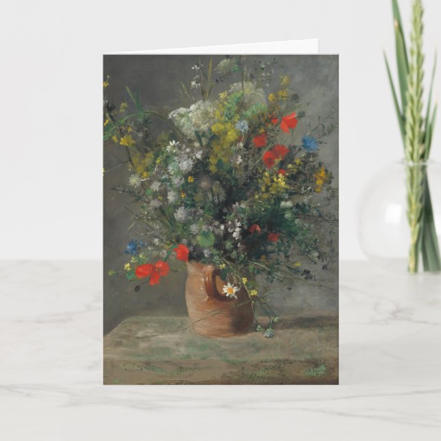 Carte Pierre-Auguste Renoir - Fleurs dans un Vase 1866 (Devant)