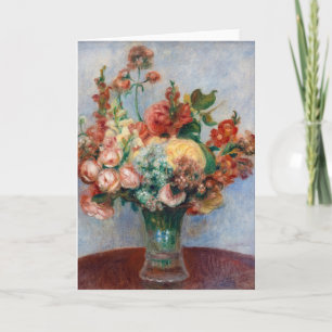 Carte Pierre-Auguste Renoir - Les fleurs dans un vase