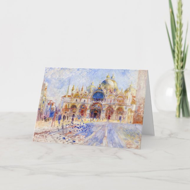 Carte Pierre-Auguste Renoir - Venise, Piazza San Marco (Devant)