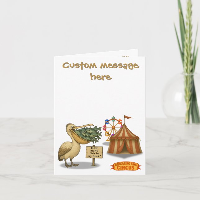 Carte Pierre pelican's brilliant beak (Devant)