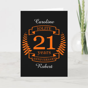 Carte Pierre précieuse Iolite anniversaire de mariage 21