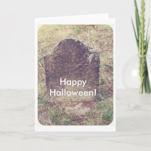 Carte Pierre tombale pour Halloween, Joyeux Halloween !