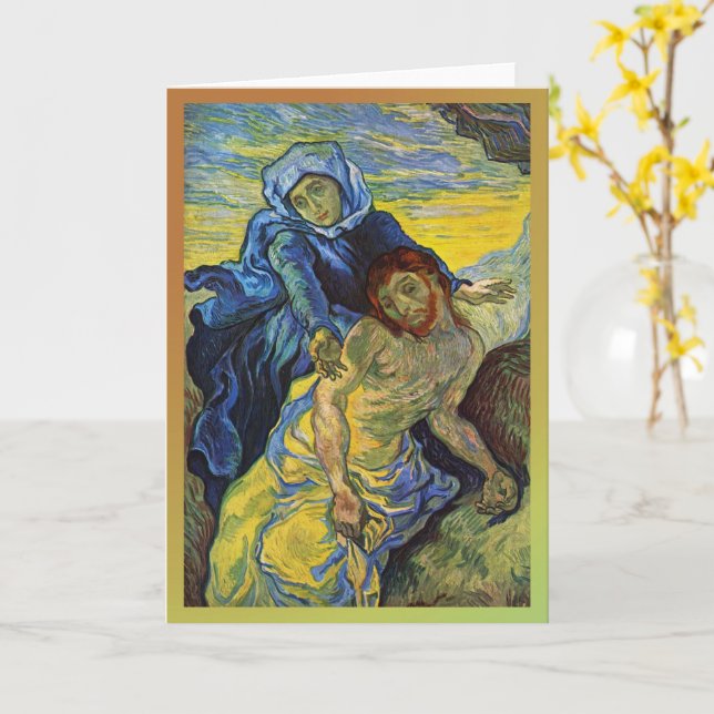 Carte Piéta, Vincent van Gogh (Fleur jaune)