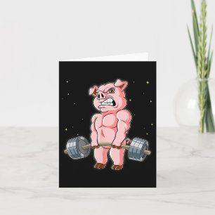 Carte Pig Gym Entraînement Poids Décharge
