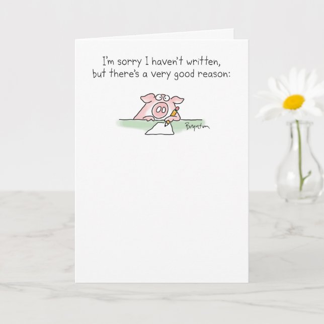 Carte Pig incroyablement brillant par Sandra Boynton (Petite plante)