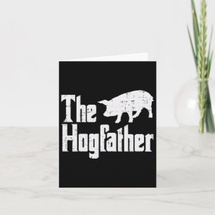 Carte Pig Le Parrain Funny Hog Papa Fête des pères Parod