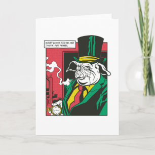 Carte Pig mafia animal comic