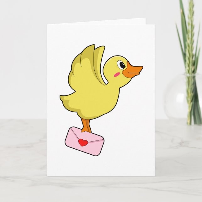 Carte Pigeon voyageur canard Lettre (Devant)