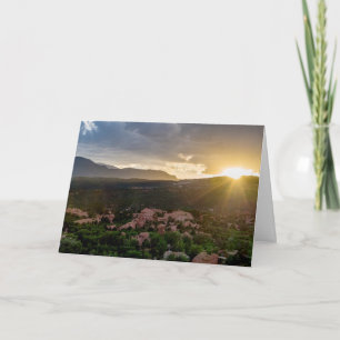 Carte Pikes Peak Sunset Hazeting Card