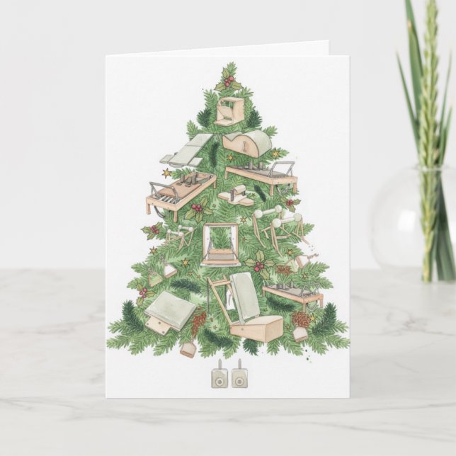 Carte Pilates Christmas Tree (Devant)