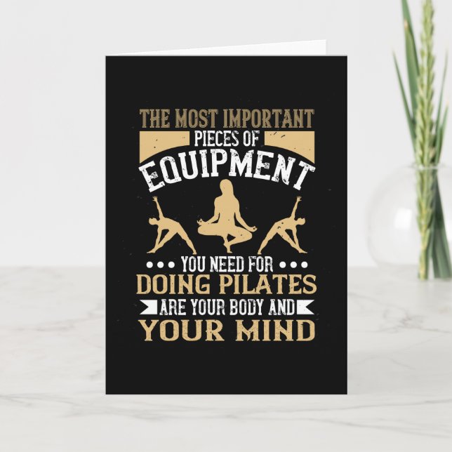 Carte Pilates Corps Et Esprit Sont Les Plus Importants (Devant)