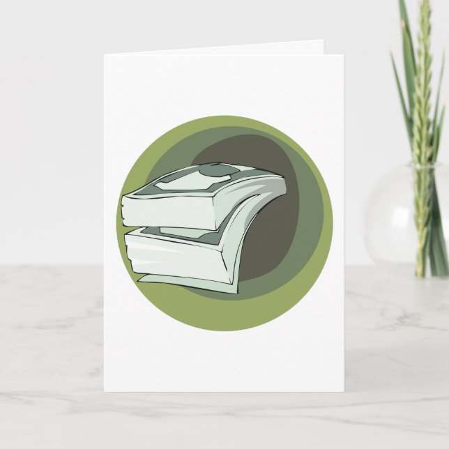 Carte Pile d'argent en espèces dos verts (Devant)