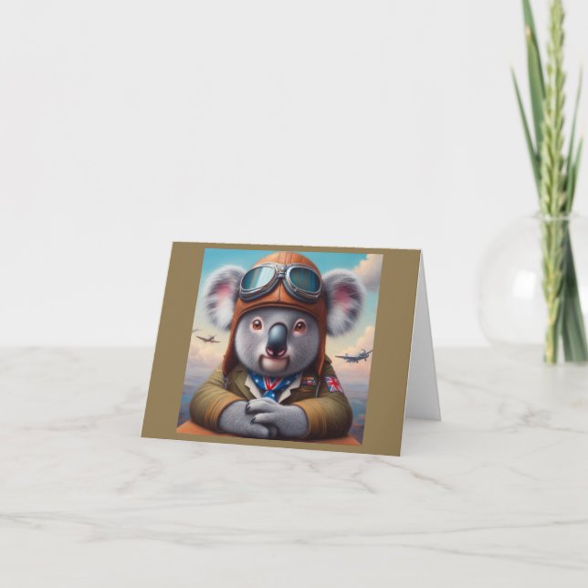 Carte Pilote d'avion Koala (Devant)