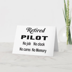 Carte Pilote retraité Pas de travail Pas d'horloge Pas d