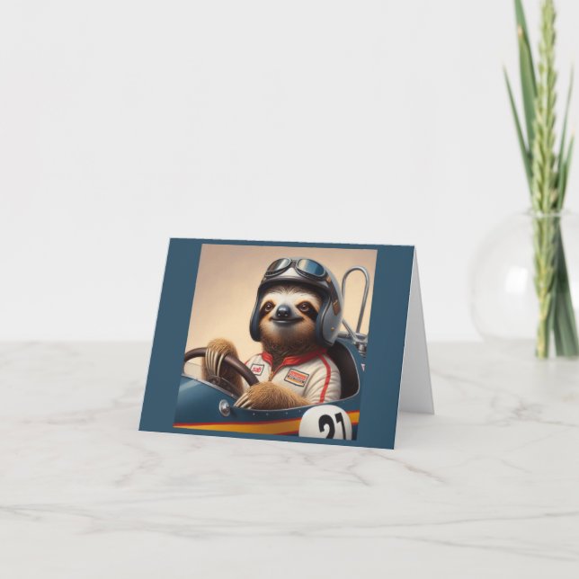 Carte Pilote Sloth Racecar (Devant)