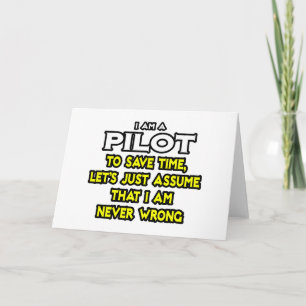 Carte Pilote...Supposons Que Je Ne Me Trompe Jamais