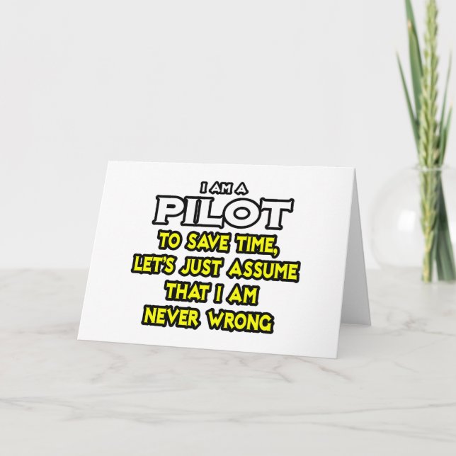 Carte Pilote...Supposons Que Je Ne Me Trompe Jamais (Devant)