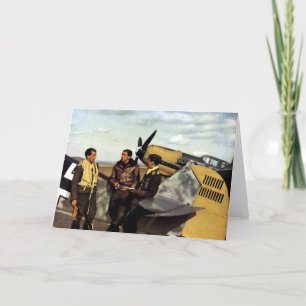 Carte Pilotes ME-109 allemands de 2ÈME GUERRE MONDIALE