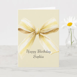 Carte Pina Colada Ruban Jaune Anniversaire
