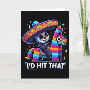 Carte Pinatas de fête mexicaines drôles que je frapperai