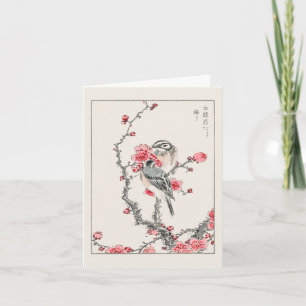 Carte Pine Bund et Plum Tree - Japonais traditionnel