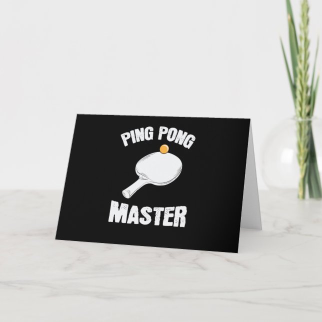 Carte Ping Pong Master Tischtenniskelle mit Ball (Devant)