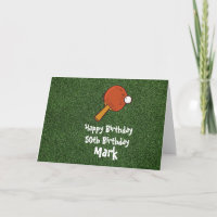 Ping pong tennis de table Anniversaire