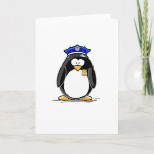 Carte Pingouin de policier