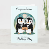 Pingouin Mariage personnalisé
