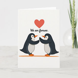 Carte Pingouin Notre Amour Est Éternel