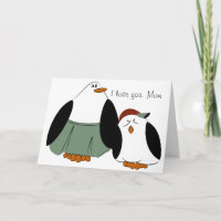 Carte Pingouins Carton