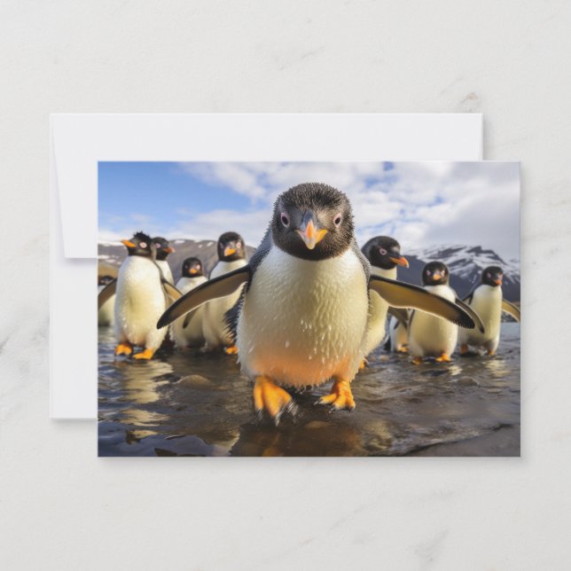 Carte Pingouins cool (Devant)