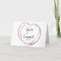 Pink Abstract Heart Engagement