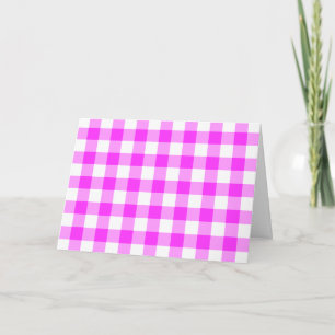 Carte Pink and White Gingham Pattern