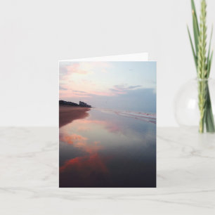 Carte Pink Beach Sunrise Note