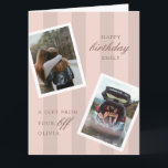 Carte Pink Best Friends Photo Joyeux Anniversaire<br><div class="desc">Pink Best Friends Photo Bonne Carte Anniversaire</div>