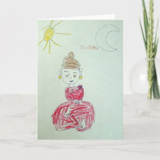 Carte Pink Buddha Greeting Card