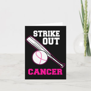 Carte Pink Bysebyll Strike Out Cool Cancer du sein