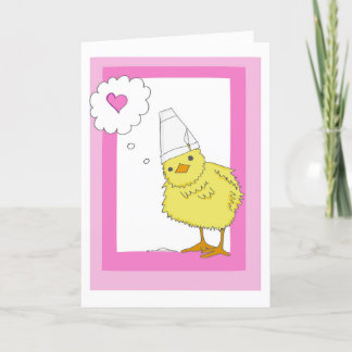 Carte Pink Chicken Valentine sur mesure