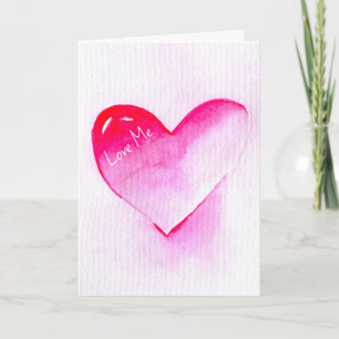 Carte Pink coeur grunge pop amour moi