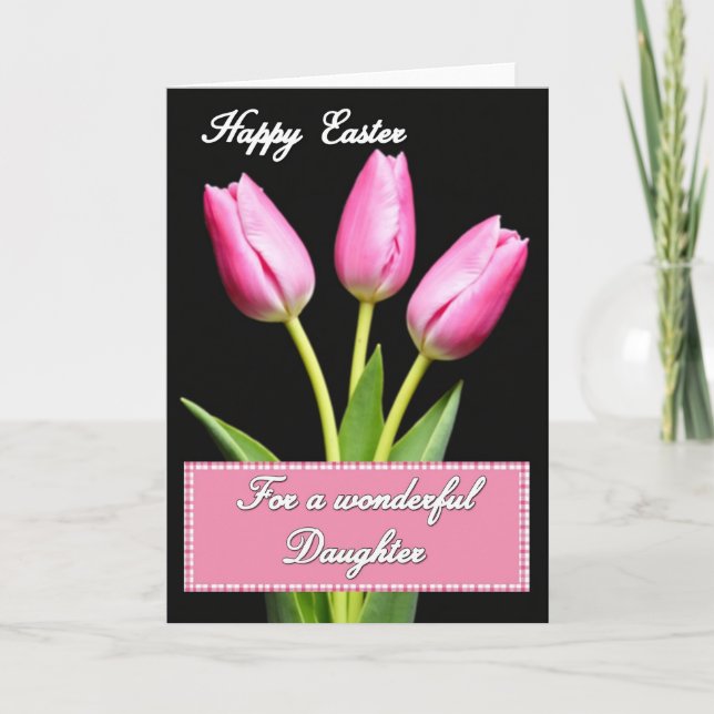 Carte Pink Floral Greeting Card (Devant)