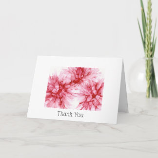 Carte Pink Floral Thank You