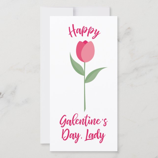 Carte Pink Happy Galentine´s Day for Best Friend (Devant)